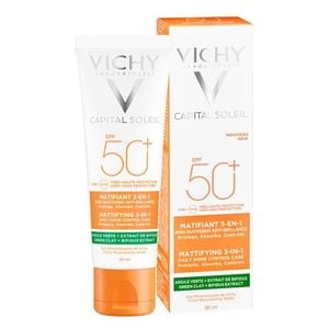 Capital Soleil Mattifying 3 in 1 SPF50, 50ml - Vichy