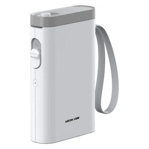  طابعة ملصقات حرارية كرين لايون سناب 14مم - بطارية بحجم 1300 مللي امبير - بلوتوث 5.1 - ابيض 