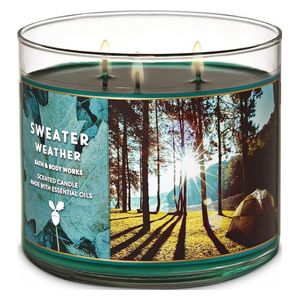  سويتر وذر شمعة معطرة بثلاث فتائل 411 غم 