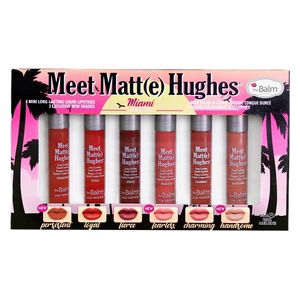  ذا بالم مجموعة احمر الشفاه السائل ميت مات هيوز ميامي - 6 قطع 