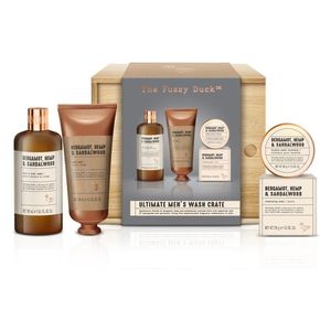  مجموعة هدايا للرجال برائحة البرغموت والقنب وخشب الصندل 4 قطع 