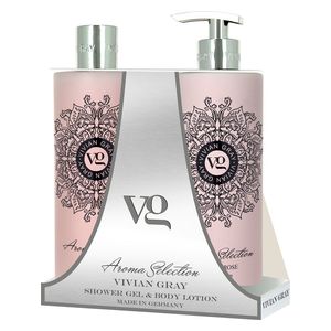  جل استحمام + لوشن للجسم برائحة اللوتس والورد 2 × 500 مل - فيفيان غراي 