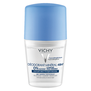  Vichy Roll-On Deodorant - 48h protection and soothing for sensitive skin, 50 ml 