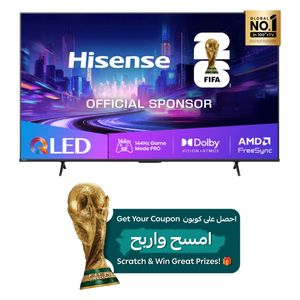  شاشة هايسنس - 55 انش - 4K - QLED - ذكية - 144 هرتز - Q7Q -  أسود 