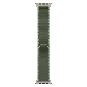 Apple 49mm Trail Loop Band Green/Neon - S/M - Natural Titanium Finish
