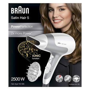  مجفف شعر ساتين هير 5 بقوة 2500 واط - براون 