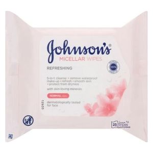  Refreshing Makeup Removing Wipes 25 Wipes - JOHNSONS 