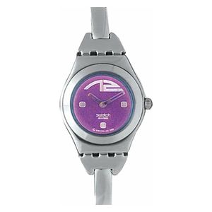  Swatch Watch YSS146A For Women - Analog Display, Stainless Steel Band - Silver 
