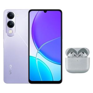  vivo Y04s - Dual SIM - 6.74 inch LCD - T7225 Processor - 6000 mAh Battery, 15W Charging + Earphone 