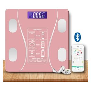  Bihart Smart Scale YSL126-3 - measures weight and Bluetooth connectivity for health tracking, Pink 