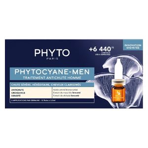  Phytocyane Men Anti-Hair Loss Treatment 12 pcs x 3.5 ml - Phyto 