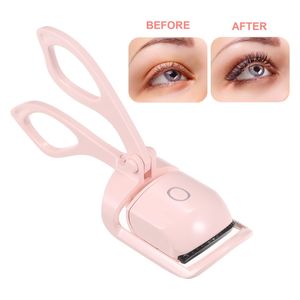  UKLISS Electric Heated Eyelash Curler - lifts lashes and provides long-lasting natural curl, Pink 