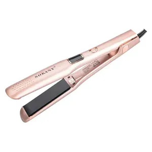  مكواة شعر سيراميك من سوكاني SK-15009 - ذهبي وردي 