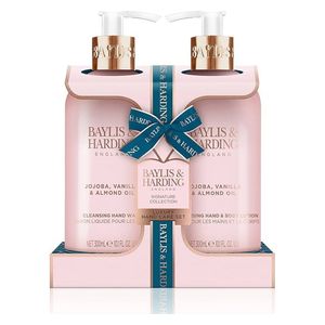  Jojoba Vanilla & Almond Oil Hand Care Gift Set 2 PCS-Baylis & Harding 