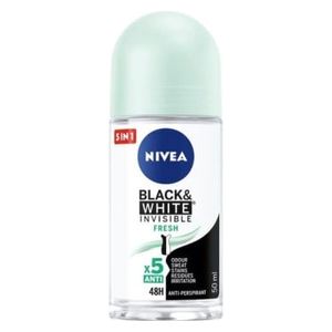  Black & White Invisible Fresh by Nivea for Women - Anti-Perspirant Roll-On, 50 ml 