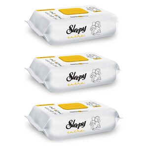  Sleepy Baby Wipes - 3 Packs - 70 Wipes - with Purified Water and Panthenol 