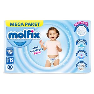  Molfix Mega Pack for Bigger Babies – Size 6 - Large Pack 80 