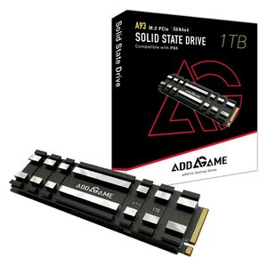 هارد داخلي ادلينك A93 GEN4X4 NVMe للبلاي ستيشن 5 - مع مشتت حراري - 1 تيرابايت SSD - اسود