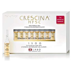  HFSC 100% 1300 Man 20 Ampoules To Hair Regrowth - Crescina 