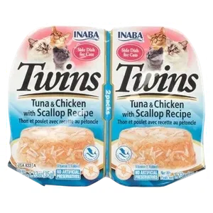 Inaba Twins Tuna & Chicken With Scallop Cat Food - 70g