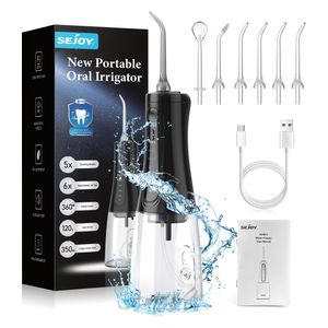  Sejoy AOW11 - Cordless Water Flosser - 350ml - Black 