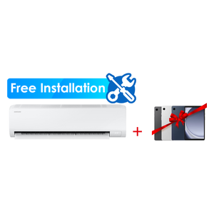  Samsung AR18DSFZBWKN/IQ - 1.5 Ton - Wall Mounted Split - White - Inverter - 6 Steps Of Automatic Amp Control + Free Installation + Samsung Galaxy Tab A9 - 64/4GB 