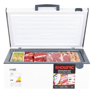  Shownic FC-355AW - 9ft - Chest Freezer - White 