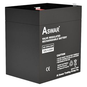 Aswar AS-12V/4.5AH - UPS Battery - 12V-4.5AH