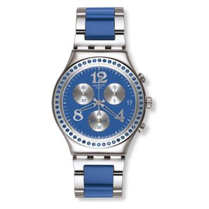  Swatch Watch YCS553G For Women - Analog Display, Stainless Steel Band - Blue 