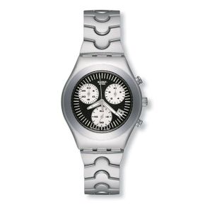  Swatch Watch YMS4004AG For Unisex - Analog Display, Aluminum Band - Silver 
