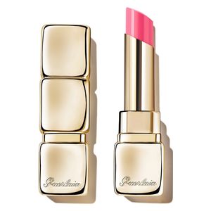 Guerlain KissKiss Bee Glow Lip Balm - Revitalizing with 24H Shine, 458 Pop Rose