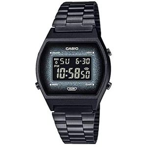  Casio Watch B640WBG-1BDF For Unisex - Digital Display, Stainless Steel Band - Black 