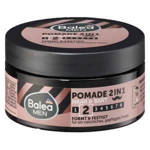  باليا مين بوماد 2 في 1 للشعر واللحية - يمنح تثبيتاً متوسطاً ويغذي الشعر واللحية, 100 مل 