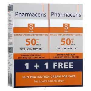 Sunscreen Cream 1+1 Free 50 ml - Pharmaceris 