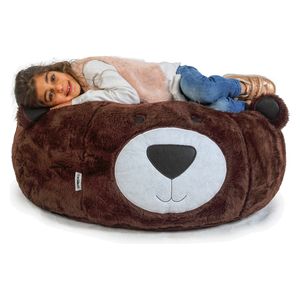  Ariika Jungle Bear Kids Bean Bag Chair - Brown 