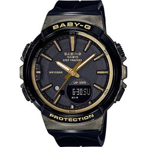  Casio Watch BGS100GS1ADR For Women - Display, Resin Band - Black 