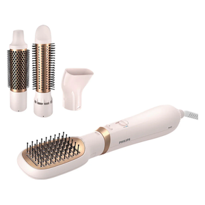 فرشاة تصفيف الشعر بزيت الأرغان فيليبس - BHA310/03 - Air Styler 3000 Series - وردي