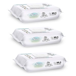  Sleepy Newborn Bio Natural Wet Wipes - 3×40 Wipes 