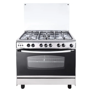  طباخ غازي يونيون اير - 90x60 سم - 6 شعلات -  C6090SS-P2P-447-IDF-B-MO-6 - ستانلس ستيل 