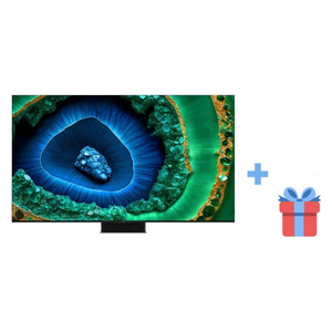 TCL 75-Inch C855 Series - Smart - 4K - QD-Mini LED - 144Hz - 2024 Model - Built-in Satellite + Free Gift 