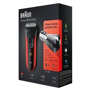  ماكينة حلاقة وتشذيب الشعر Series 3 3030 باللون الأسود للرجال - براون 