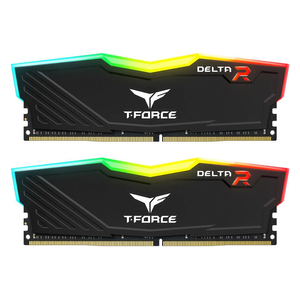 TEAMGROUP CL18 T-Force Delta RGB DDR4 Desktop Ram - 16GB (8x2GB) 3600 Mhz - Black