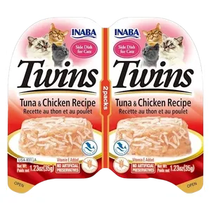 Inaba Twins Tuna & Chicken Recipe Cat Food - 70g