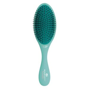  Brush Recycled Plastic Detangler Medium Thick - Turquoise-Olivia Garden 