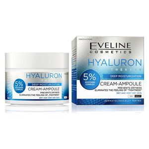  Eveline Hyaluron Deeply Moisturizing Cream Ampoule - 50 ml 