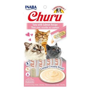 Inaba Churu Tuna with Salmon Recipe Cat Snack - 4 Pieces