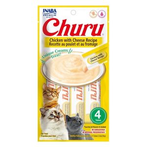 Inaba Churu Chicken with Cheese Recipe Cat Snack - 4 Pieces