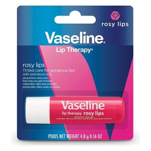 Vaseline Rosy Lip Balm - Softens and soothes dry lips with a natural pink tint, 4.8 g 