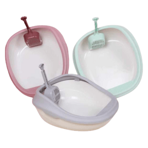  صندوق فضلات مفتوح للحيوانات الاليفة - متعددة الألوان 