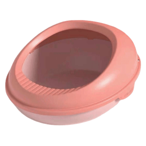  Open Round Litter Box For Pets -  Pink 
